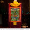 Cuộn Tranh ThangKa Phật Tara Xanh Lục Độ Phật Mẫu Bằng Vải Gấm xịn đẹp bền rẻ mới cao cấp