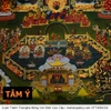 Cuộn Tranh ThangKa Phật Thích Ca Bằng Vải Gấm Cao Cấp, pháp bảo pháp khí phật bồ tát thần thánh