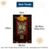 Cuộn Tranh ThangKa Ngài Quan Âm Thiên Thủ Thiên Nhãn Bồ Tát Bằng Vải Gấm Cao Cấp, quà tặng sếp quà mừng thọ