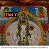 Cuộn Tranh ThangKa Ngài Quan Âm Thiên Thủ Thiên Nhãn Bồ Tát Bằng Vải Gấm Cao Cấp, quà tặng ý nghĩa quà tặng sang trọng