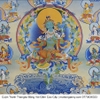 Cuộn Tranh ThangKa Phật Tara Xanh Lục Độ Phật Mẫu Bằng Vải Gấm Cao Cấp, quà tặng ý nghĩa quà tặng sang trọng