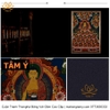 Cuộn Tranh ThangKa Phật Thích Ca Bằng Vải Gấm Cao Cấp, mạnh khỏe phúc lộc trường thọ hạnh phúc