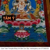 Cuộn Tranh ThangKa Ngài Kim Cang Tát Đỏa (Vajrasattva) Bằng Vải Gấm Cao Cấp, mạnh khỏe phúc lộc trường thọ hạnh phúc