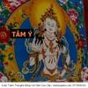 Cuộn Tranh ThangKa Ngài Kim Cang Tát Đỏa (Vajrasattva) Bằng Vải Gấm Cao Cấp, vật phẩm phong thủy mạnh khỏe phúc lộc trường thọ hạnh phúc