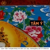 Cuộn Tranh ThangKa Ngài Kim Cang Tát Đỏa (Vajrasattva) Bằng Vải Gấm Cao Cấp, quà tặng quà tân gia quà tặng phong thủy