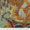 Cuộn Tranh ThangKa Phật Tara Trắng Bằng Vải Gấm vật phẩm phong thủy may mắn cát tường như ý