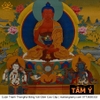 Cuộn Tranh ThangKa Đông Phương Tam Thánh Bằng Vải Gấm Cao Cấp, vật phẩm phong thủy mạnh khỏe phúc lộc trường thọ hạnh phúc