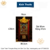 Cuộn Tranh ThangKa Đông Phương Tam Thánh Bằng Vải Gấm Cao Cấp, quà tặng sếp quà mừng thọ