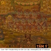 Cuộn Tranh ThangKa Phật Liên Hoa Sinh Bằng Vải Gấm Cao Cấp vật phẩm phong thủy may mắn cát tường như ý