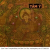 Cuộn Tranh ThangKa Phật Liên Hoa Sinh Bằng Vải Gấm Cao Cấp quà tặng ý nghĩa quà tặng sang trọng