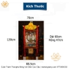 Cuộn Tranh ThangKa Ngài Quan Âm Thiên Thủ Thiên Nhãn Bồ Tát Bằng Vải Gấm Cao Cấp, quà tặng sếp quà mừng thọ