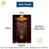 Cuộn Tranh ThangKa Ngài Đại Hắc Thiên Mahakala Bằng Vải Gấm Cao Cấp, quà tặng sếp quà mừng thọ