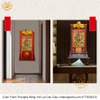 Cuộn Tranh ThangKa Văn Thù Cửu Cung Bát Quái Bằng Vải Gấm Cao Cấp, vật phẩm phong thủy mạnh khỏe phúc lộc trường thọ hạnh phúc