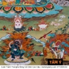 Cuộn Tranh ThangKa Phật Đại Uy Đức Minh Vương Yamatanka Bằng Vải Gấm quà tặng sếp quà mừng thọ