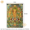 Cuộn Tranh ThangKa Ngài Văn Thù Bồ Tát Bằng Vải Gấm quà tặng sếp quà mừng thọ