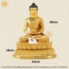 |Cao 30cm| Tượng Phật A Di Đà (Tóc Đen) Bằng Đồng Nguyên Chất Mạ Bóng TP56 sang trọng