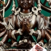 |Cao 36.5cm| Tượng Phật Chuẩn Đề Bằng Đồng Đỏ Nguyên Chất Có Đính Bạc, Thiết Kế Sang Trọng TP98 giá cả hợp lí