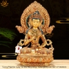 Cao 43cm| Tượng Phật Kim Cang Tát Đỏa Bằng Đồng Nguyên Chất, Dát Vàng 24K TP35