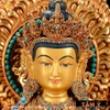 Cao 43cm| Tượng Phật Kim Cang Tát Đỏa Bằng Đồng Nguyên Chất, Dát Vàng 24K TP35 chất lượng cao