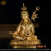 |Cao 47cm| Tượng Phật Liên Hoa Sinh Bằng Đồng Nguyên Chất TP68