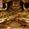 |Cao 40cm| Tượng Phật Quan Âm 4 Tay Bằng Đồng Nguyên Chất TP47 Đẹp Miễn Bàn