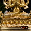 |Cao 48cm| Tượng Phật Quan Âm Tứ Thủ Bằng Đồng Nguyên Chất TP72 sang xịn