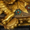 |Cao 45cm| Tượng Phật Tara Xanh Bằng Đồng Nguyên Chất Dát Vàng 24K TP21 chất lượng tốt nhất