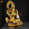 |Cao 45cm| Tượng Phật Tara Xanh Bằng Đồng Nguyên Chất Dát Vàng 24K TP21 chất lượng