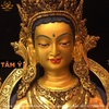 |Cao 34cm| Tượng Phật Tara Xanh Bằng Đồng Nguyên Chất TP39 xịn