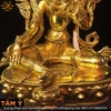 |Cao 34cm| Tượng Phật Tara Xanh Bằng Đồng Nguyên Chất, Mạ  TP39