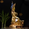 |Cao 46cm| Tượng Phật Tara Xanh - Lục Độ Phật Mẫu Bằng Đồng Nguyên Chất TP66giá cả hợp lí
