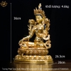 |Cao 36cm| Tượng Phật Tara Xanh Lục Độ Phật Mẫu Bằng Đồng Nguyên Chất, Thiết Kế Sang Trọng TP101 chất lượng cao