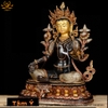 |Cao 46.5cm| Tượng Phật Tara Xanh Bằng Đồng Nguyên Chất Sơn Nâu Vàng Sang Trọng TP80 giá cực sốc