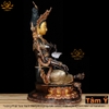 |Cao 46.5cm| Tượng Phật Tara Xanh Bằng Đồng Nguyên Chất Sơn Nâu Vàng Sang Trọng TP80 đẹp