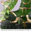 |Cao 32cm| Tượng Phật Tara Xanh Lục Độ Phật Mẫu Bằng Lưu Ly Cao Cấp Màu Xanh Ngọc, Thiết Kế Sang Trọng TP255