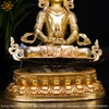 |Cao 49cm| Tượng Phật Vô Lượng Thọ Bằng Đồng Nguyên Chất TP73 đẹp miễn bàn