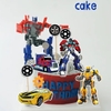 Combo 2 set giấy - người máy biến hình.