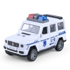 Xe ô tô cảnh sát-màu trắng (có cót chạy được, có thể mở cửa)9844.
