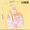 Set 10 - Lâu đài giấy trắng hồng (mới.