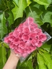 Gói 50 bông hoa hồng xoắn chất liệu giấy kt 3.5cm -HỒNG.