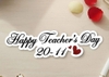 Set 50 bảng giấy ngày nhà giáo việt nam Happy Teacher's day 20-11 (kt 12cm).