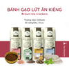 Bánh gạo lứt ăn kiêng / Brown rice crackers (GUfoods) - 170g