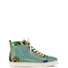 GIÀY CHRISTIAN LOUBOUTIN LOUIS STRASS PYTHON ROCCIA