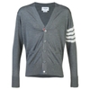 ÁO CARDIGAN THOM BROWNE 4-BAR STRIPE GREY