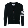 ÁO LEN THOM BROWNE BLACK CLASSIC CARDIGAN