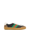 GIÀY GUCCI G74 BLACK SNEAKER WITH WEB