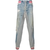 QUẦN GREG LAUREN BLUE SPLIT SWEAT JEANS