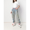 QUẦN GREG LAUREN BLUE SPLIT SWEAT JEANS