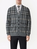 ÁO CARDIGAN BURBERRY CHECK PATTERN GREY CHUẨN 1:1 AUTHENTIC