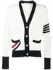 ÁO CARDIGAN THOM BROWNE RWB-STRIPE 4-BAR CHUẨN 1:1 AUTHENTIC